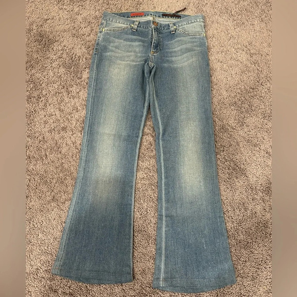 AG Adriano Goldschmied The Legend Bootcut Jeans Mid Rise Stretch Light Size 26 - Picture 2 of 10